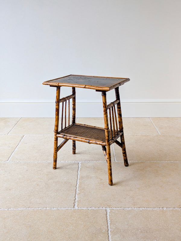 Antique Victorian Bamboo Occasional Table c.1890