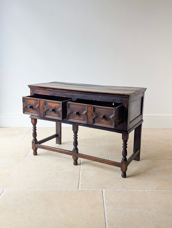 Antique Late 17th Century Oak Dresser Base c.1690