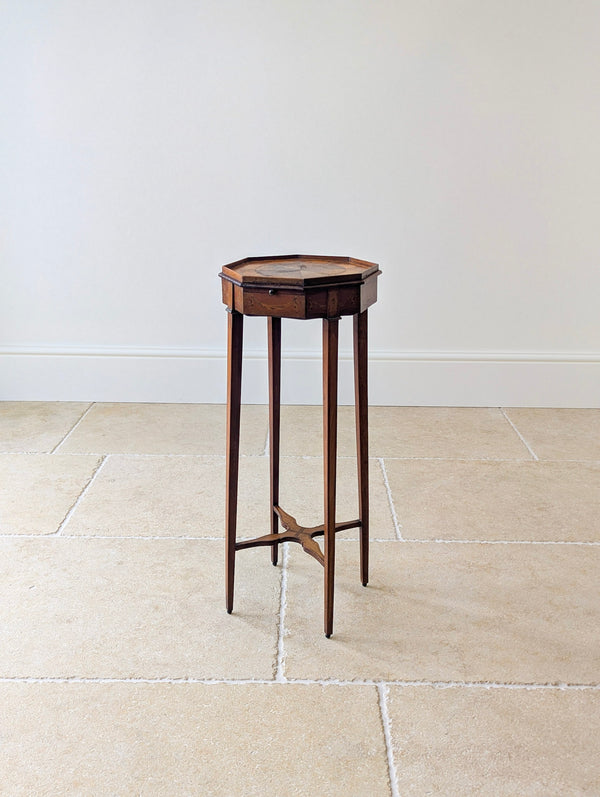 Antique Georgian Mahogany Octagonal Sheraton Urn Stand c.1780