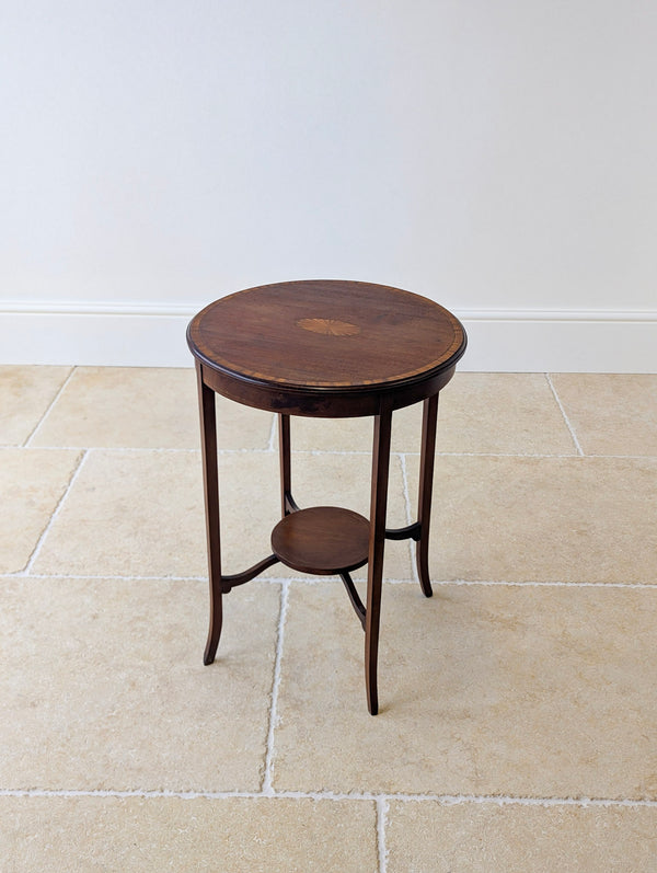 Antique Edwardian Mahogany Circular Occasional Table c.1905
