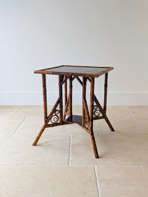 Antique Victorian Bamboo Occasional Table c.1890