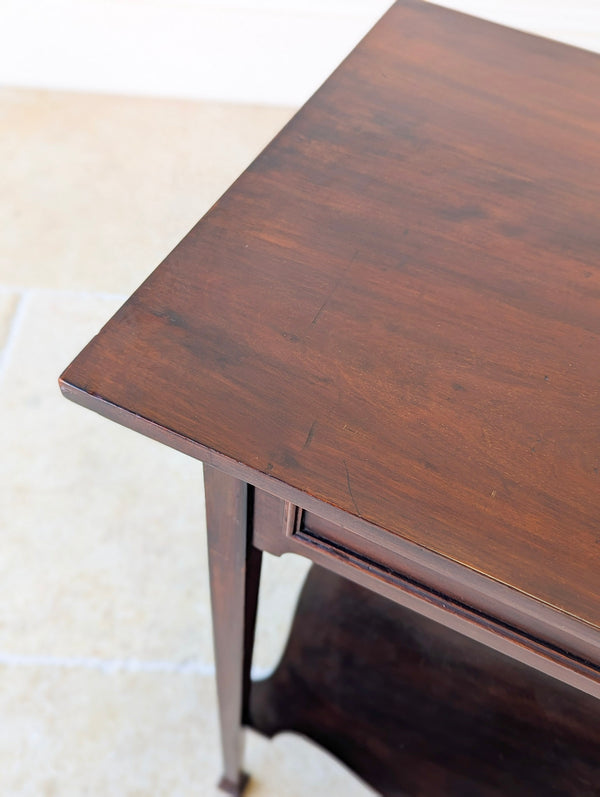 Antique Victorian Mahogany Side Table c.1890