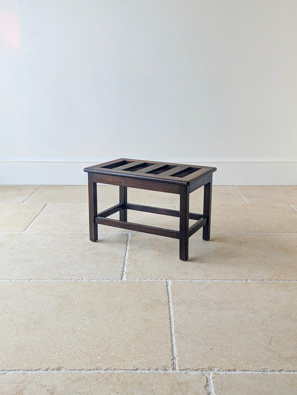 Antique Edwardian Oak Luggage Stand c.1910