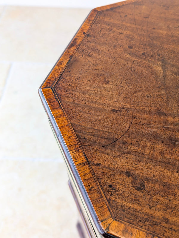 Antique George III Brass-Bound Mahogany Octagonal Cellaret c.1790