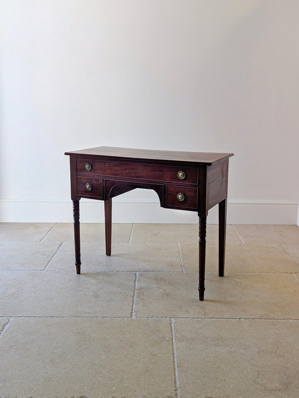 Antique Regency Mahogany Kneehole Writing Table c.1820