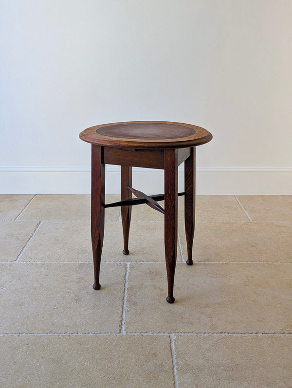Antique Edwardian Arts & Crafts Oak Occasional Table c.1910