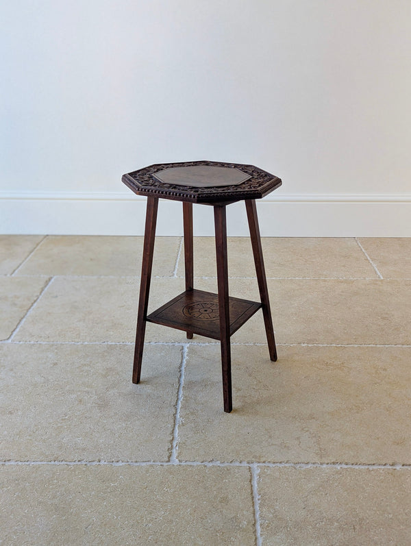 Antique Victorian Walnut Arts & Crafts Occasional Table c.1890