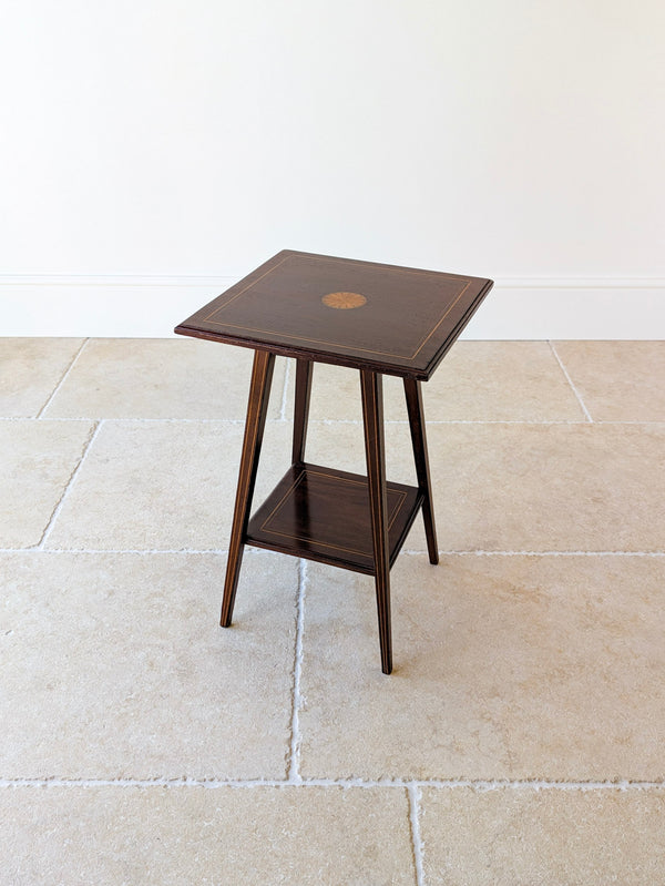 Antique Edwardian Inlaid Mahogany Occasional Table c.1905