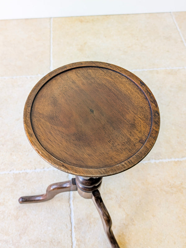 Antique Victorian Mahogany Tripod Candle Stand c.1890