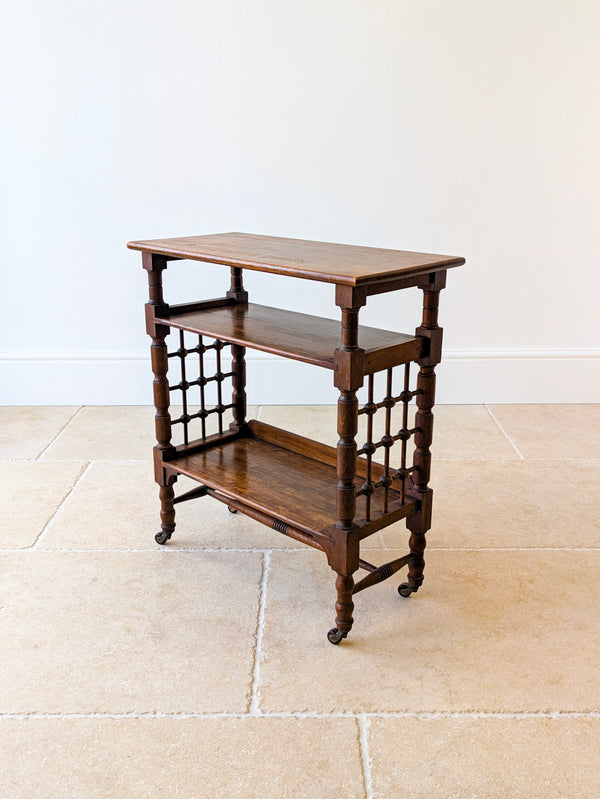 Antique Arts & Crafts Oak Liberty & Co. Reading Table Bookstand c.1900