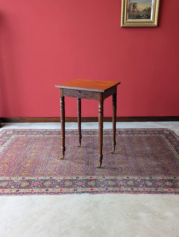 Antique Victorian Mahogany Work Table / Bedside