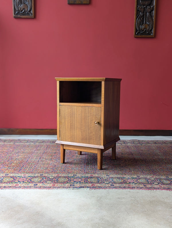 Mid Century Walnut Bedside Cabinet by Alfred Cox for Heals