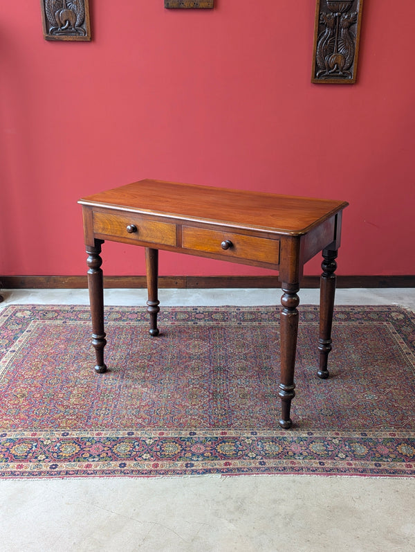 Antique Victorian Mahogany Side Table / Writing Desk