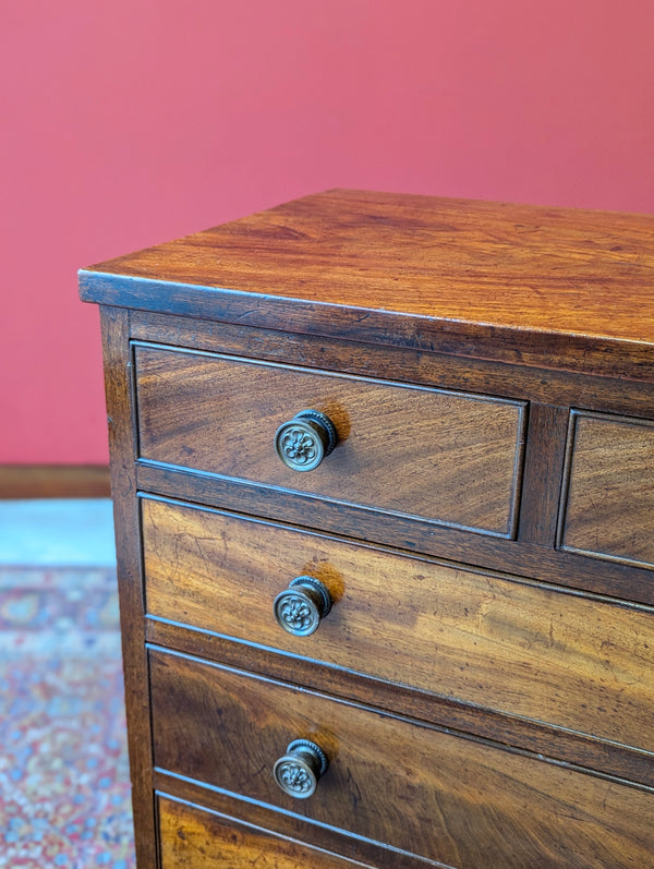 Antique Georgian Mahogany Small Chest of Drawers