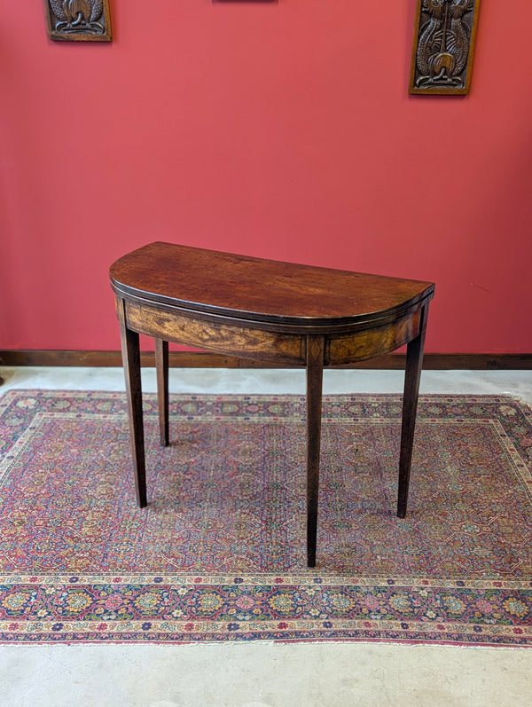 Antique Mid 19th Century Fold Over Tea Table Circa 1850