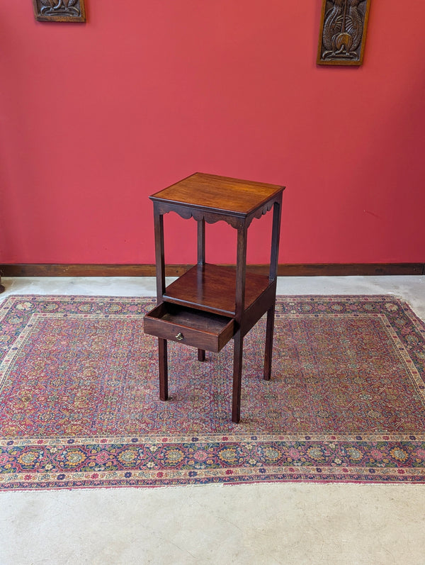 Antique Georgian Mahogany Washstand Bedside