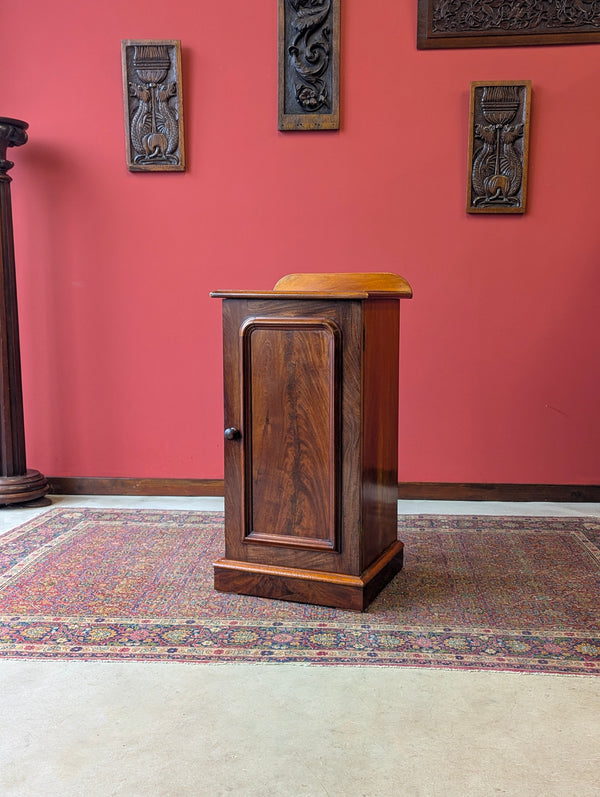 Antique Victorian Mahogany Pot Cupboard Bedside Circa 1880