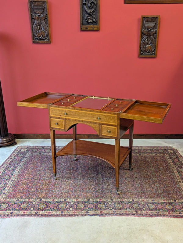 Antique Edwardian Mahogany Poudreuse Dressing Table