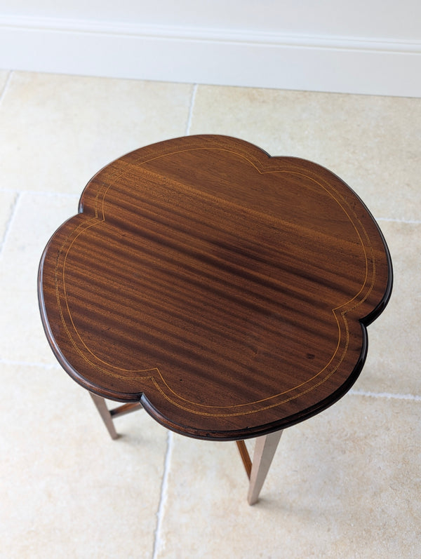 Antique Edwardian Mahogany Quatrefoil Occasional Table c.1905