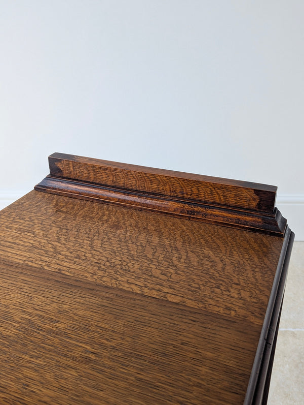 Antique Edwardian Arts & Crafts Oak Bedside Cabinet c.1910