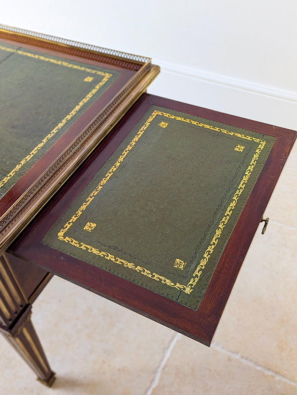 Antique Edwardian Louis XVI Style Mahogany Writing Desk by Spillman & Co. c.1910