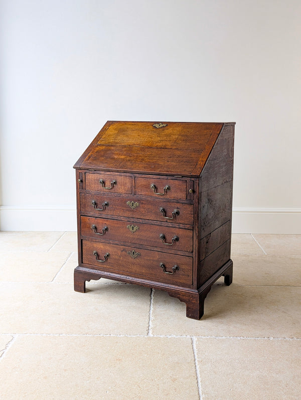 Antique George III Oak Bureau c.1780