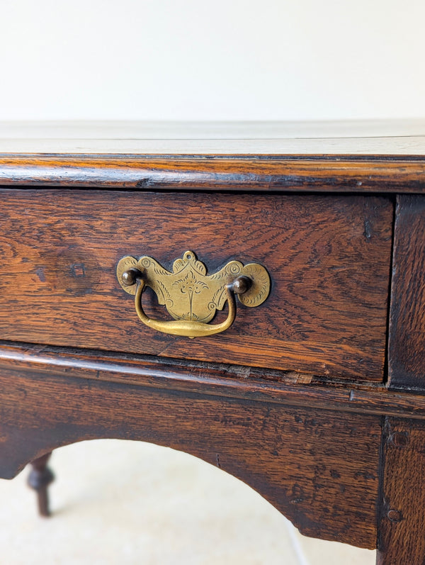 Antique Early 18th Century Oak Side Table c.1710