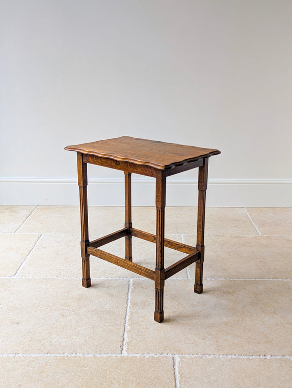 Antique Golden Oak Occasional Table c.1920