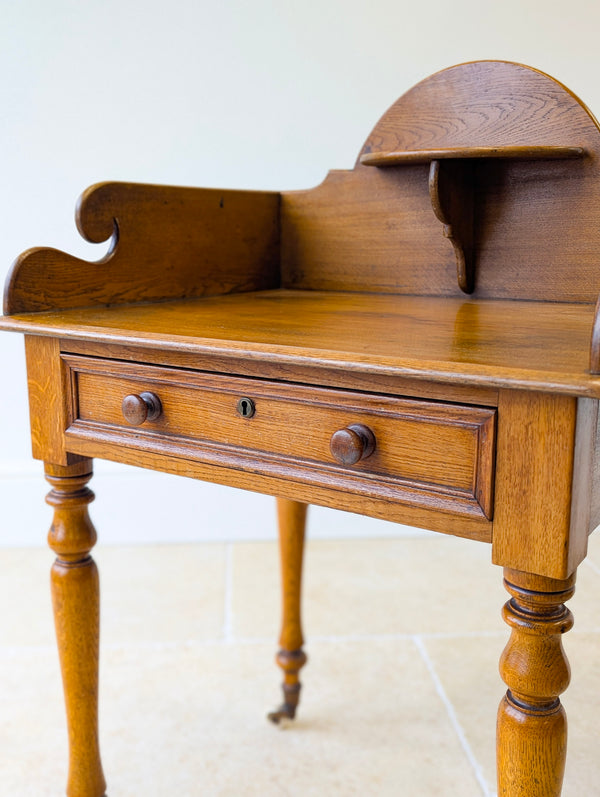 Antique Victorian Oak Dressing / Grooming Stand c.1880
