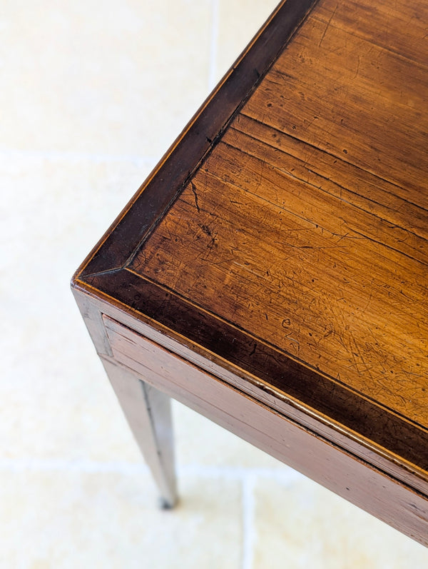 Antique Scottish Regency Satin Birch Table with Lateral Slide c.1810