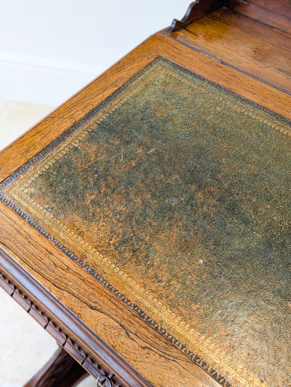 Antique William IV Rosewood Davenport Desk by W&C Wilkinson c.1835