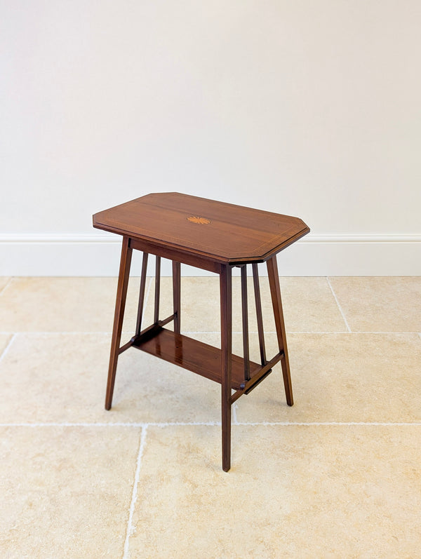 Antique Edwardian Inlaid Mahogany Occasional Table c.1905