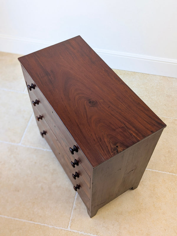 Antique Victorian Mahogany Small Chest of Drawers c.1870