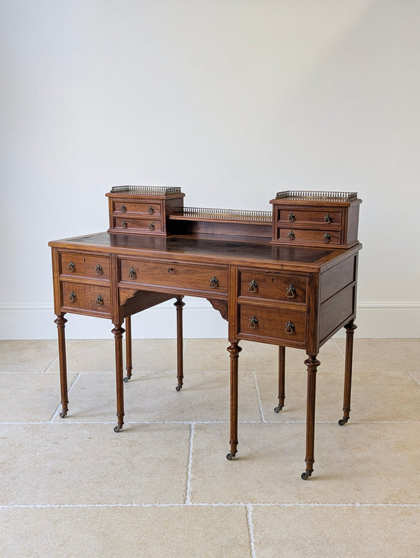 Antique Victorian Walnut Writing Desk c.1880