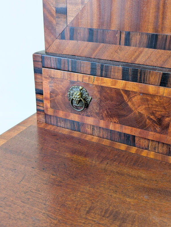Antique Victorian Mahogany Dressing Table with Mirror Cabinet c.1880