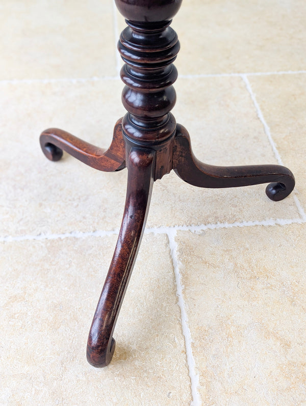 Antique Late Georgian Mahogany Tilt-Top Occasional Table c.1800