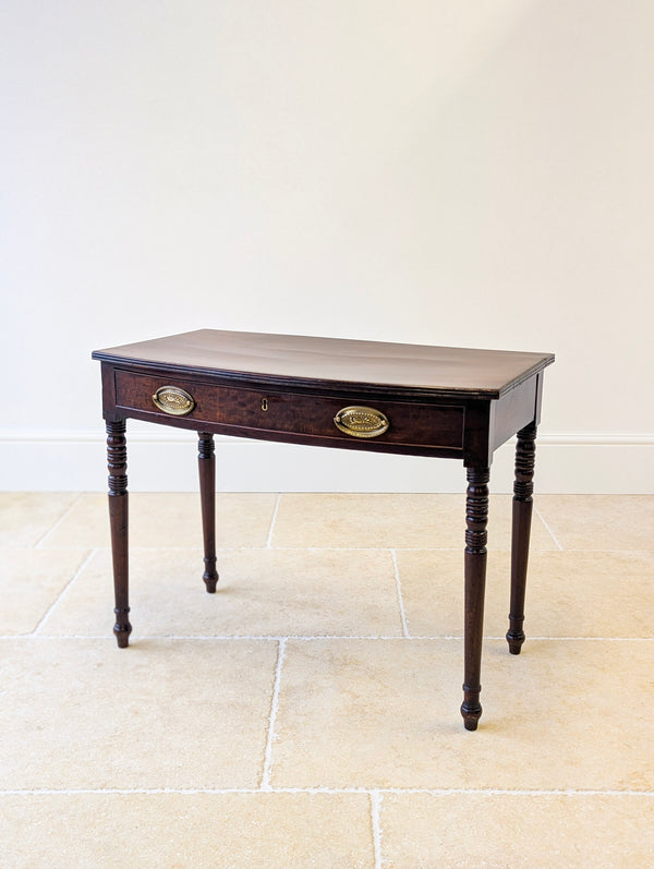 Antique Georgian Mahogany Bow-Front Writing Table c.1810