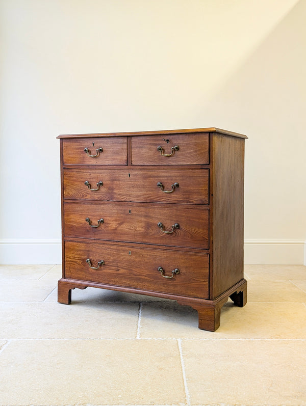 Antique Late Georgian Satin Birch Chest of Drawers c.1810