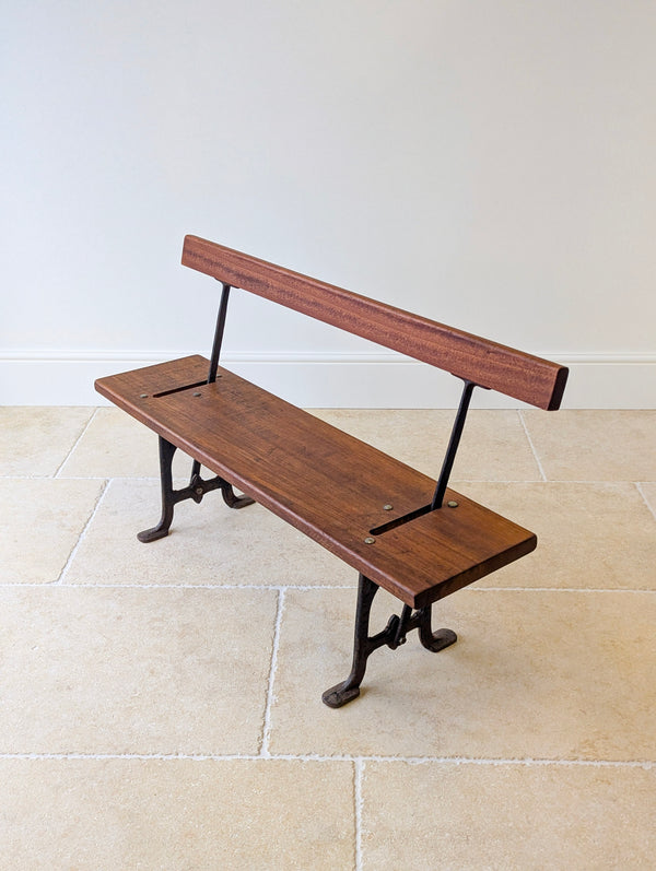 Antique Victorian Reversible Tram Bench by Fisher & Son c.1890