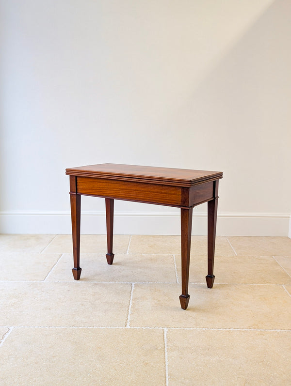 Antique Victorian Mahogany Card Table c.1890