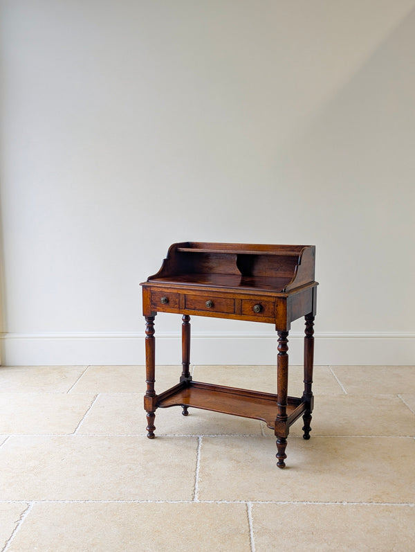 Antique Victorian Walnut Small Writing Table c.1890