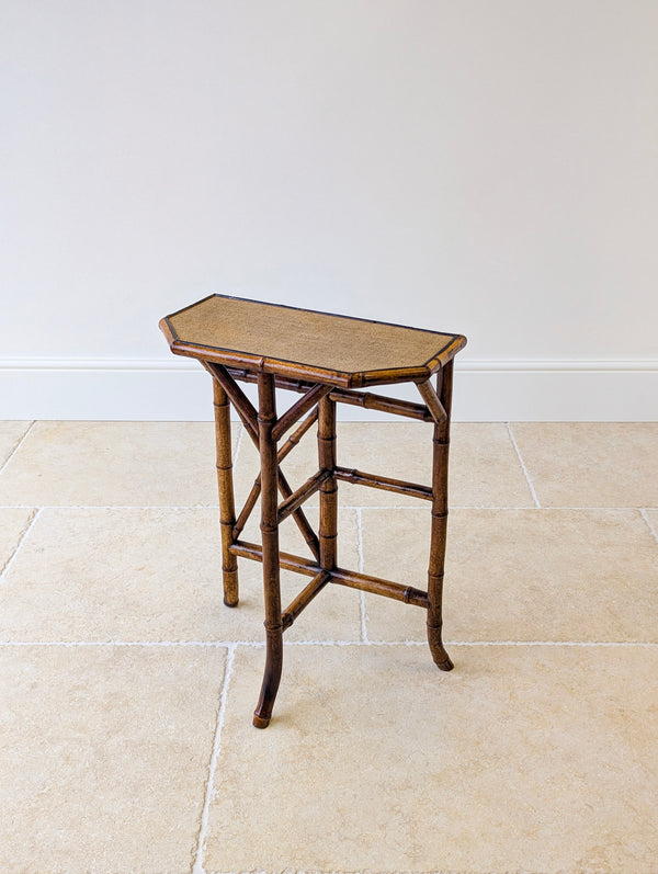 Antique Victorian Bamboo Side Table c.1890