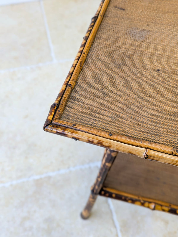Antique Victorian Bamboo Occasional Table c.1890