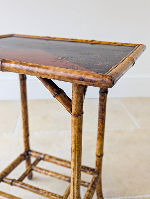 Antique Victorian Bamboo Occasional Table c.1890