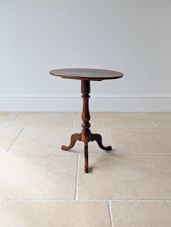 Antique Georgian Mahogany Oval Tilt-Top Tripod Wine Table c.1820