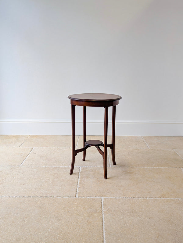 Antique Edwardian Mahogany Circular Occasional Table c.1905