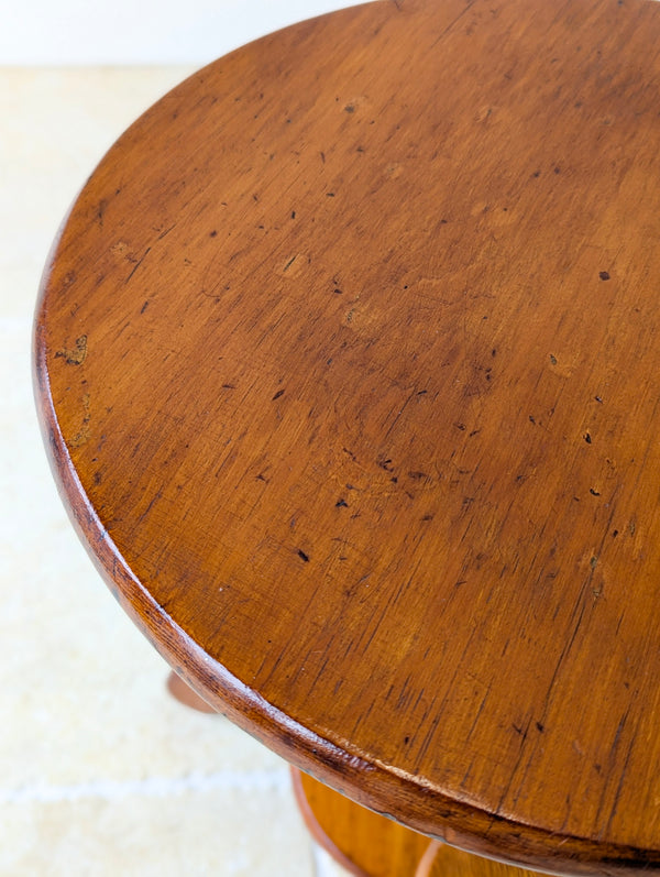 Antique Early 20th Century Beech Occasional Table c.1920