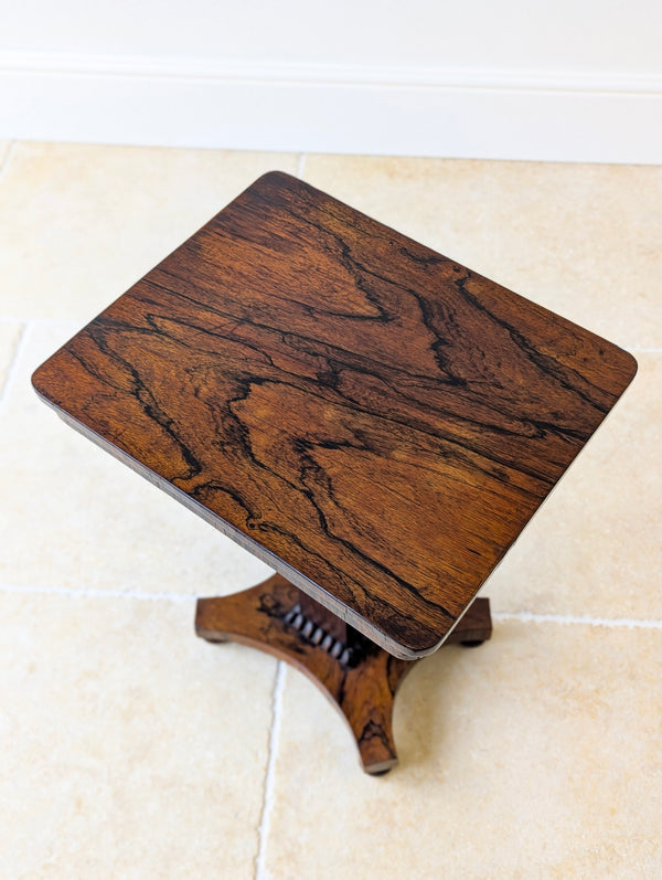 Antique Regency Rosewood Pedestal Occasional Table c.1820