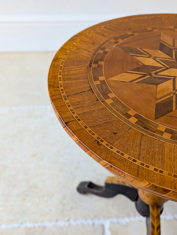Antique Victorian Italian Marquetry Sorrento Table c.1880