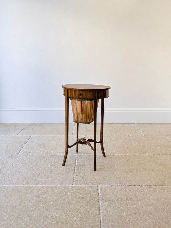 Antique Edwardian Mahogany Work Table c.1910